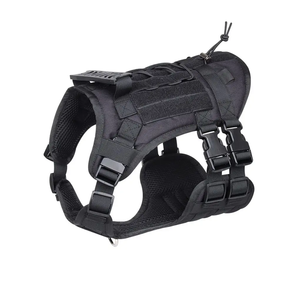 

Black Pet Chest And Back Strap, Simple Outdoor Training Adjustable Large Dog Vest For Walking And Training