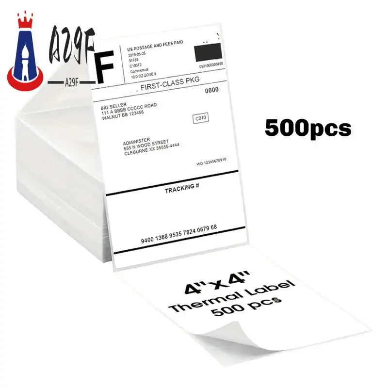 A29F-Direct Thermal Labels 500 Labels Per Stacked -Strong Adhesive For Shipping Label