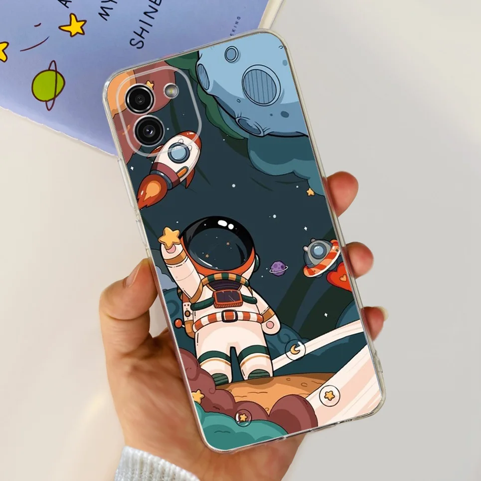 For Cover Samsung Galaxy A03 Core Case A032F Soft Silicone Cute Painted Cases For Samsung A 03 A03S A03 Core A035F Fundas Bumper