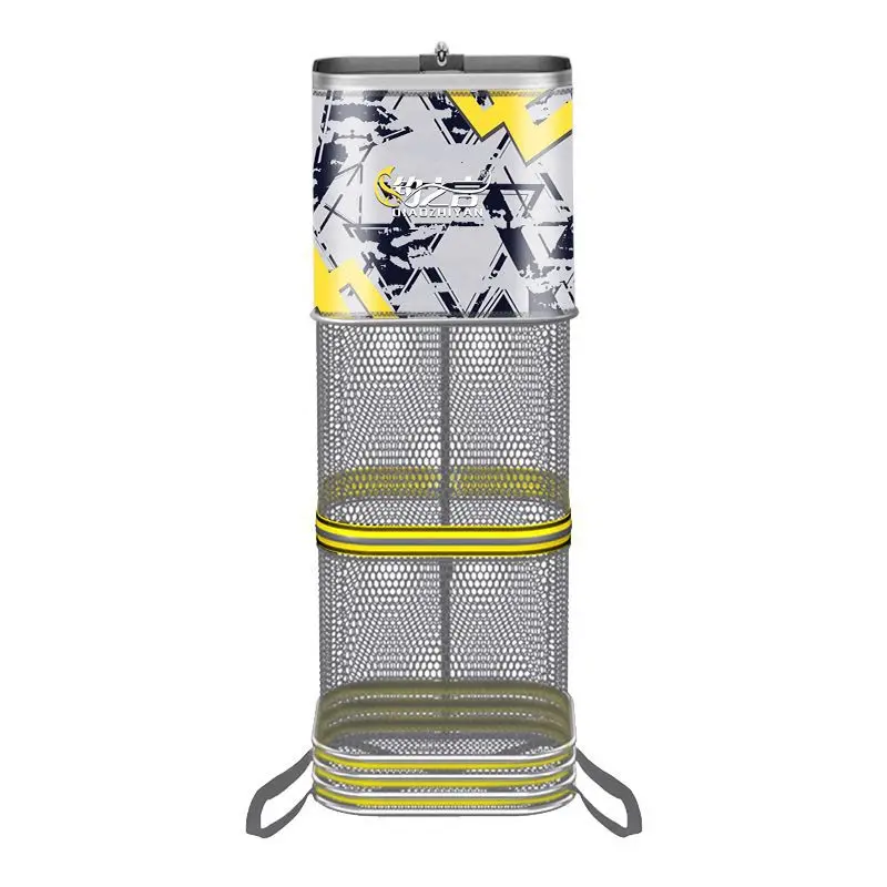 شبكة حماية السمك السميكة، حقيبة شبكة صيد السمك ذات الفم المربع، يمكن أن تحمل الأسماك، مريحة للحمل والحماية