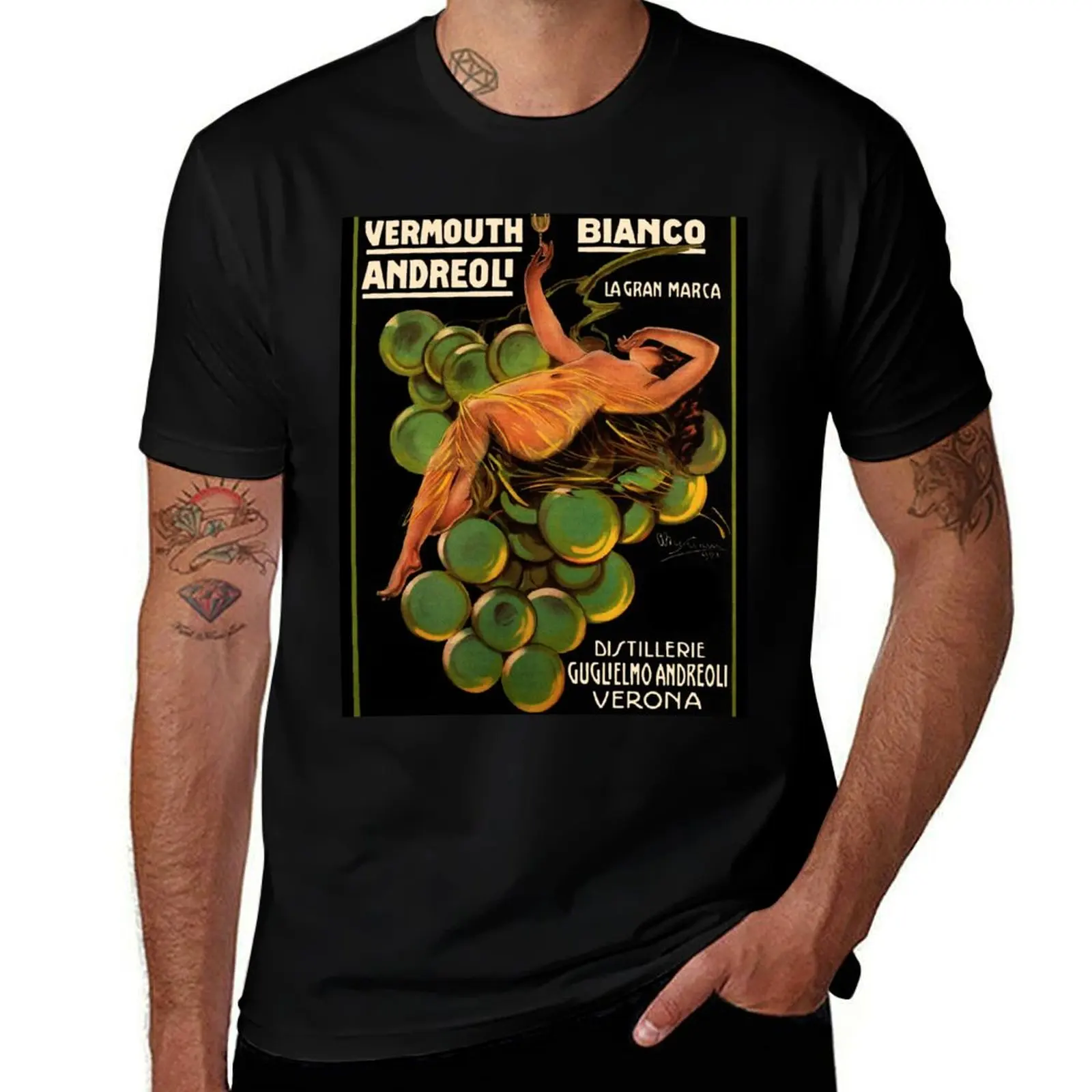 

Vintage Wine Ad Italian Vermouth Verona Italy T-Shirt clothes football t shirt mens designer clothes