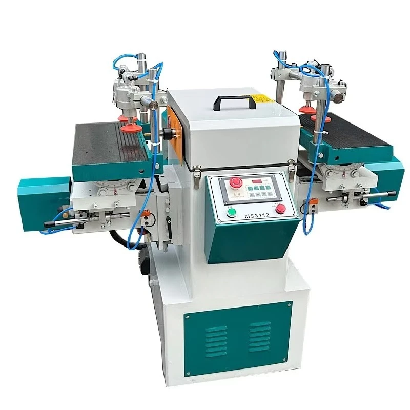 MS3112 Mustang Automatic Double Tables Electric Mortiser Tenon Wood Machine 3KW Motor 380V 60mm Max Depth 20 Tilt for Chair