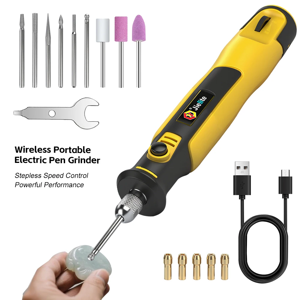 أداة دوارة لاسلكية ستبليس التحكم في السرعة يده مثقاب صغير أداة دوارة الطاقة DIY بها بنفسك اليشم تلميع الحفر النقش قطع