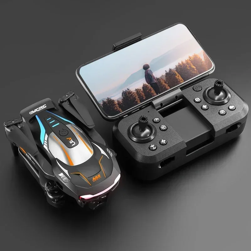 A88 8k gps drone câmeras duplas 5g evitar obstáculos motores sem escova faixa de 10km posicionamento de fluxo óptico atualizado quadcopter rc