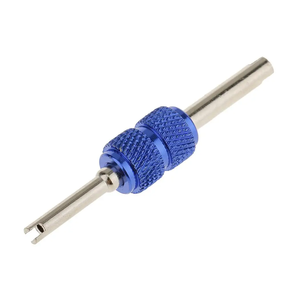 

Dual Head Car Truck Tire Valve Stem Core Remover Repair Wrench Tool - Blue