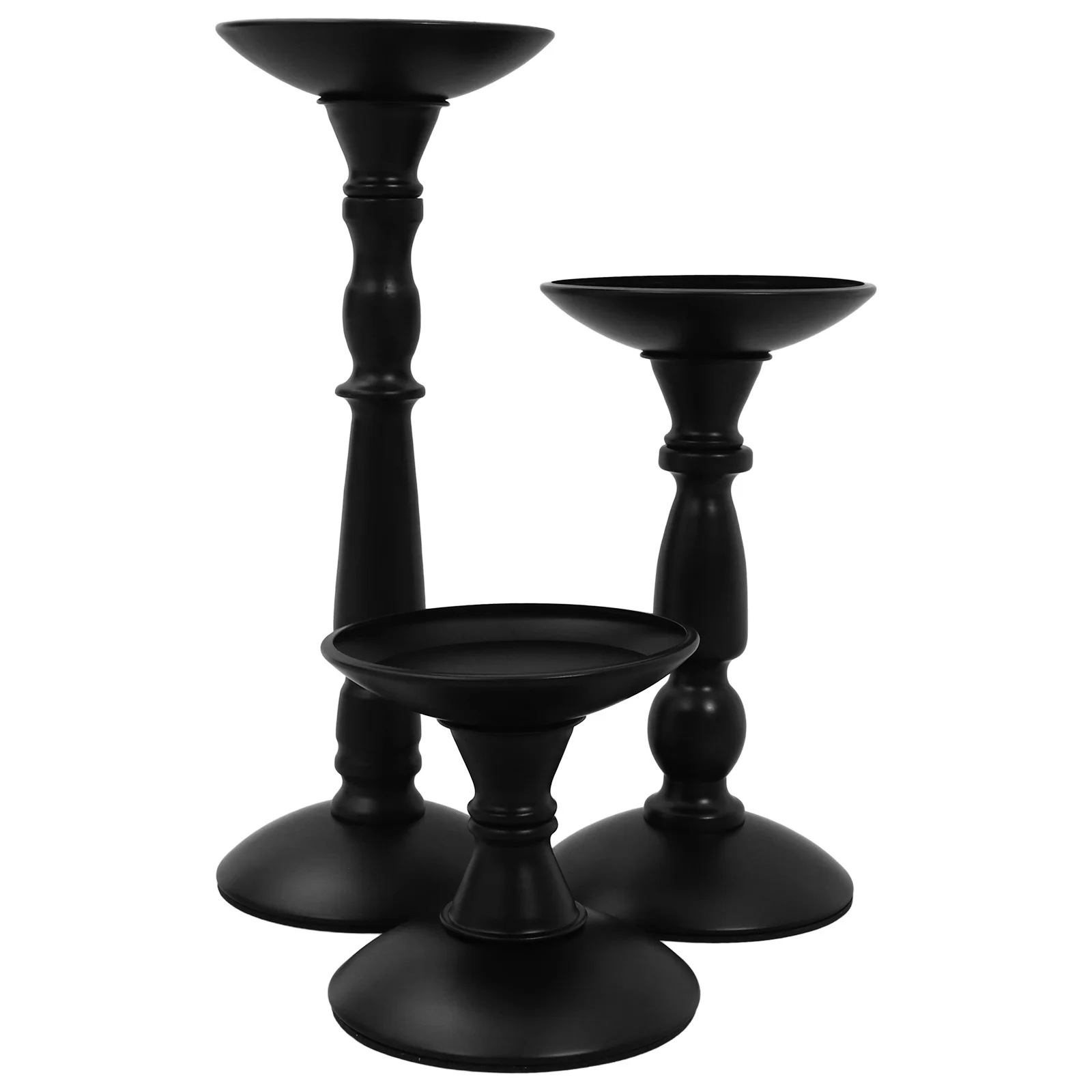 

3pcs Iron Stand Vintage Desktop Holder For Wedding Party Decor Indoor Tealight Cup Compact Metal Candleholder