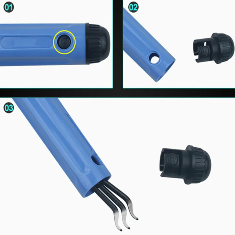 1 Dụng Cụ Cố Định Tay Cầm Nhựa Burr Dao Bỏ Túi NB1100 Cạp + 10Pc BS1010 Lưỡi Dao Cắt Tỉa Neaten Deburring Đầu dao Cắt