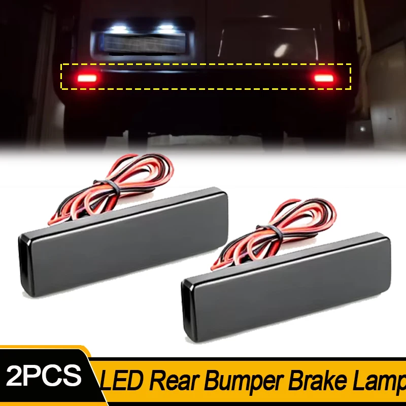 2PCS For Renault Master 1999-2007 2008 2009 2010 Trafic For Nissan Primastar 2001 2002 2003 2004-up LED Rear Bumper Brake Lamp