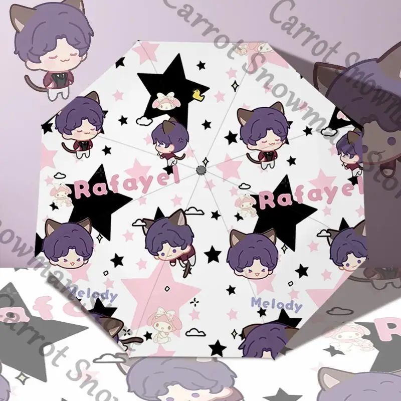 

Anime Love and Deepspace Rafayel Sunshade Umbrella Brolly Manual Automatic Sun protection Cospaly Cartoon Gift Decorate