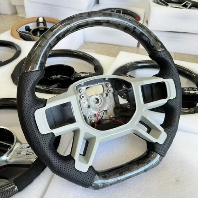 For Land Defender carbon fiber steering wheel modification, genuine carbon fiber, cross-border multifunctional st