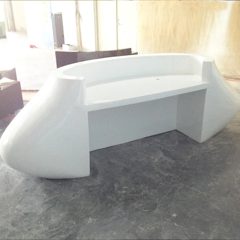 Organizer Long Reception Counters Clinic White Drawers Restaurant Reception Counter Small Space Empfang Theke Office Furniture