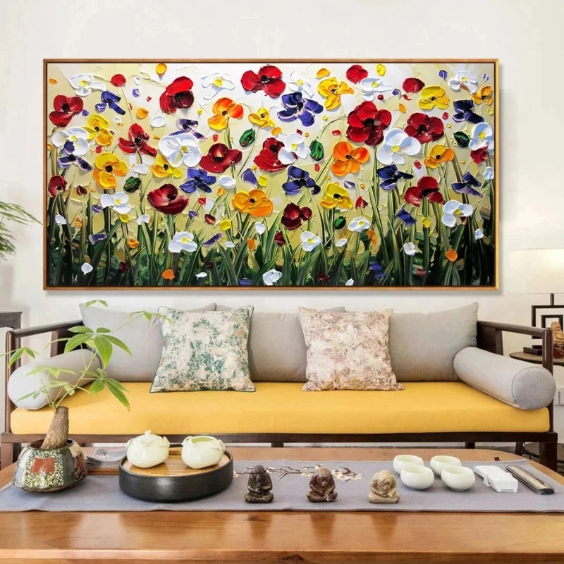 Frameless White and Golden Flo - Home Decor Luxury 评论和价格