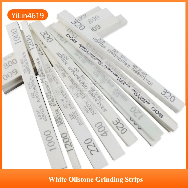 

White Oilstone Grinding Strips, Ultra-fine White Corundum, Used for Polishing Jade Moldings