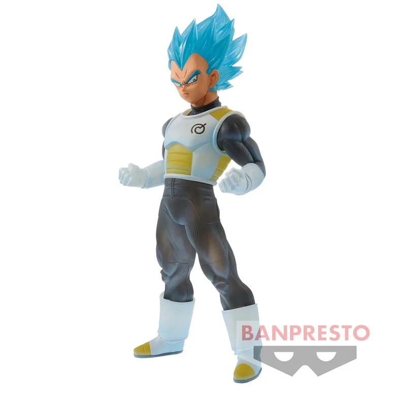 Bandai Original Banpresto Anime Dragon Ball Z CLEARISE Super Saiyan Blue Vegeta PVC Action Figure Collectible Model Toys