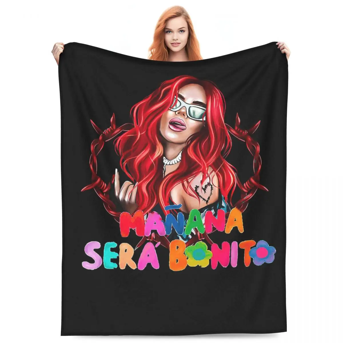 

Karol G Manana Sera Bonito одеяла фланелевые теплые пледы для дивана постельные принадлежности дорожные пледы покрывало одеяло