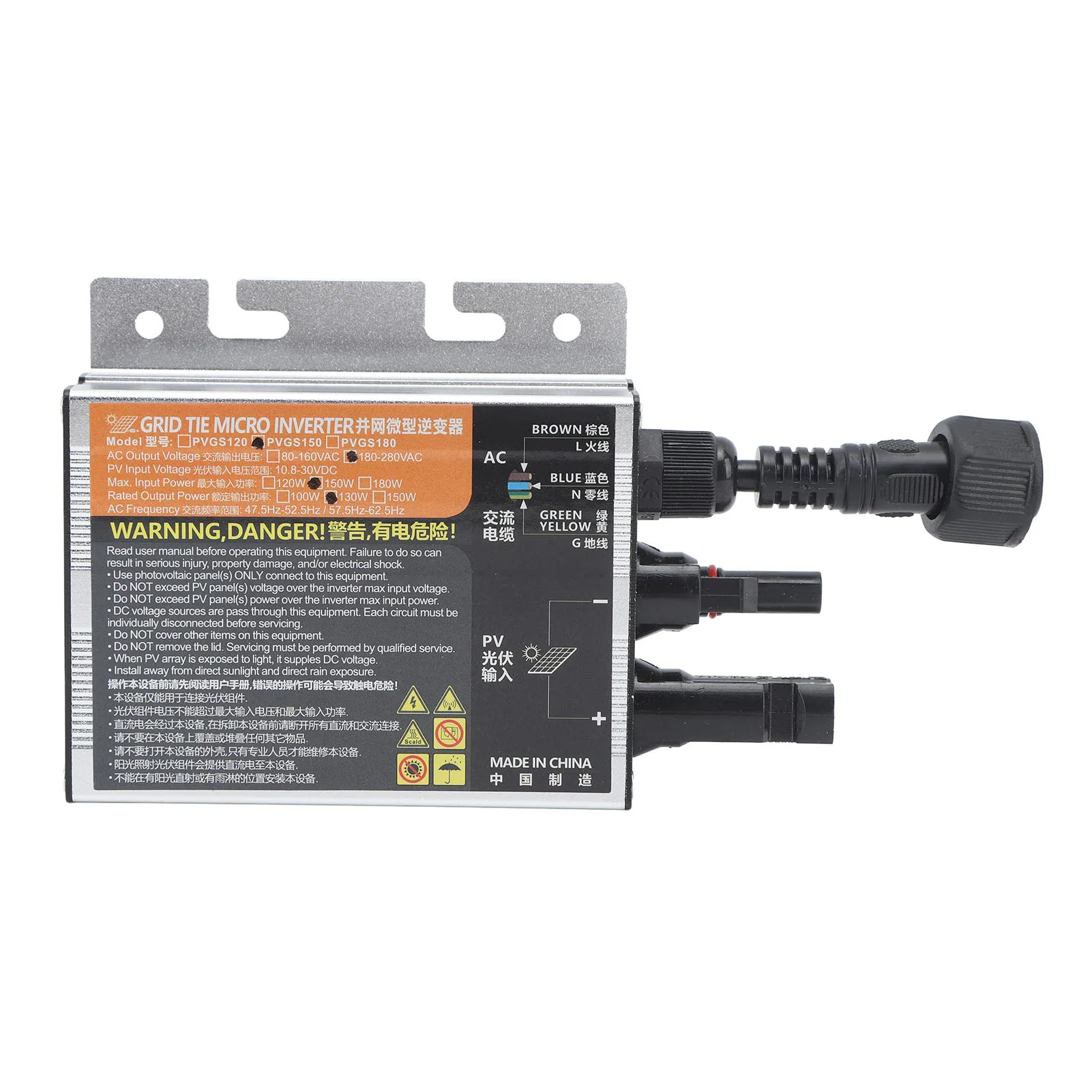 

Микроинвертор с солнечной сеткой, 350 Вт, инвертор чистой синусоиды, защита от напряжения, тока, температуры, AC220V