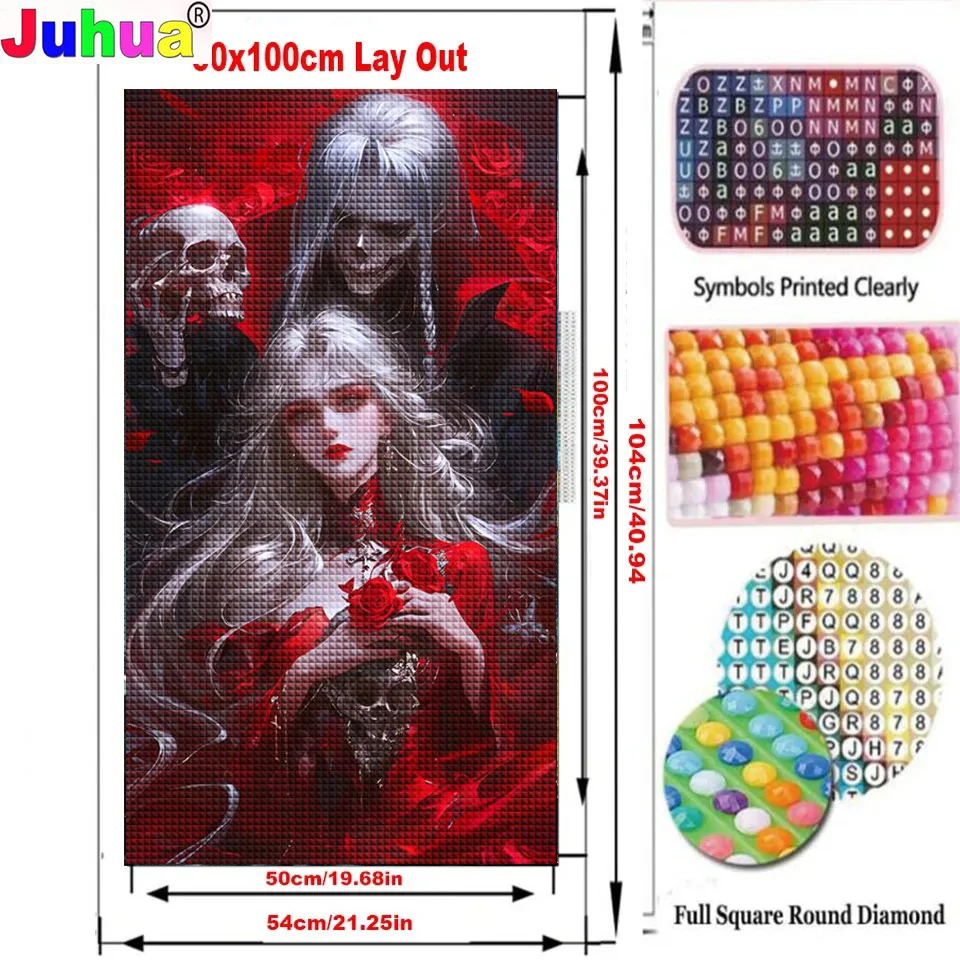 Mythical anime love 5d Diamond Painting Diy Jewelry cross stitch Full Square  Round Diamond Mosaic Boy And Girl Art Home Decor