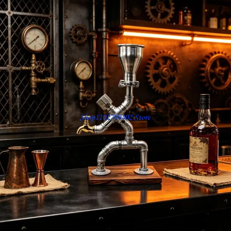 547F Drink Liquor Gifts Drink Dispenser of Cave Decor, dieselpunk Liquor Dispenser Brewery Accessories for Home Brewery, Unique