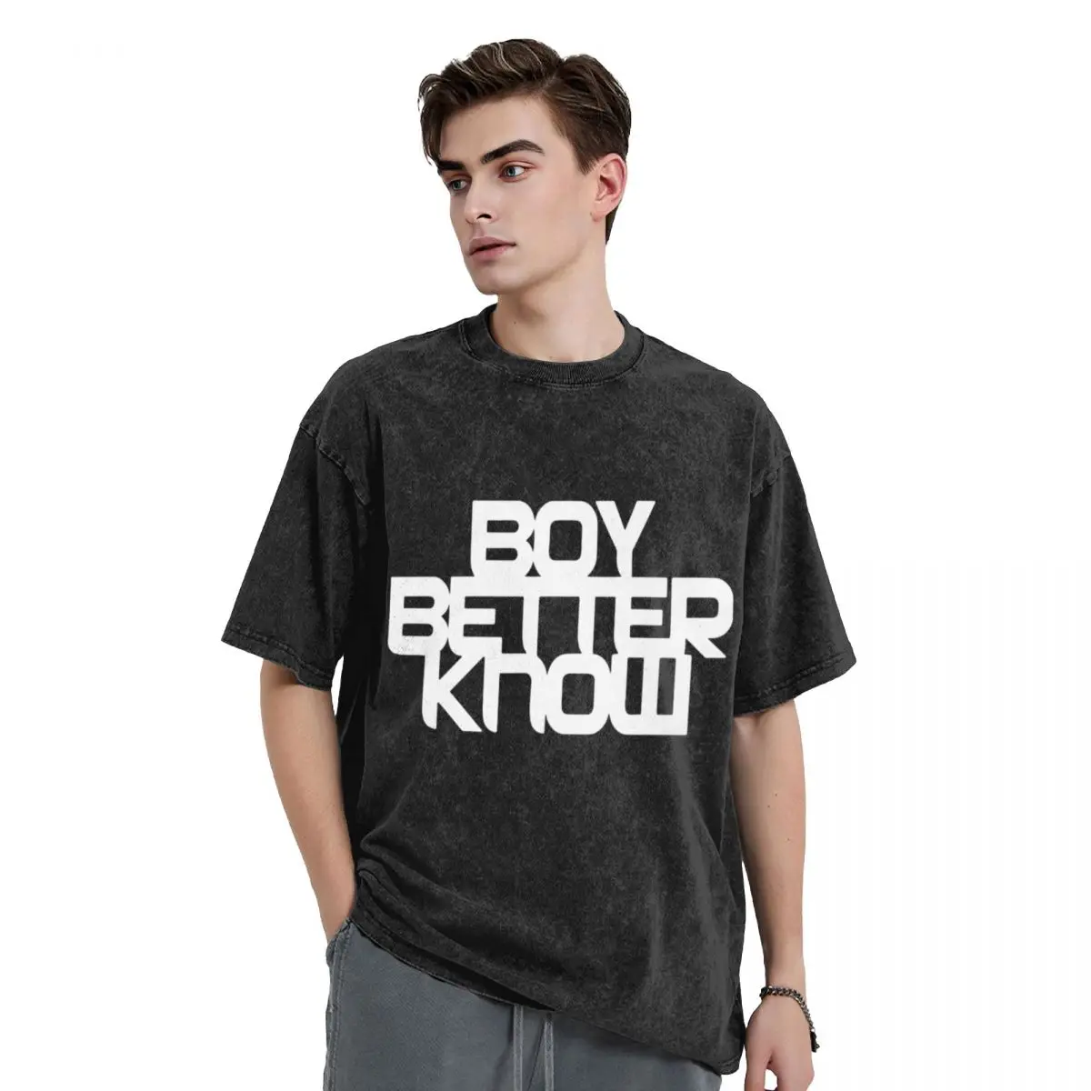 Boy Better Know - Chest Placement (white) T-Shirt cute clothes graphic tee shirt anime mens big and tall t shirts