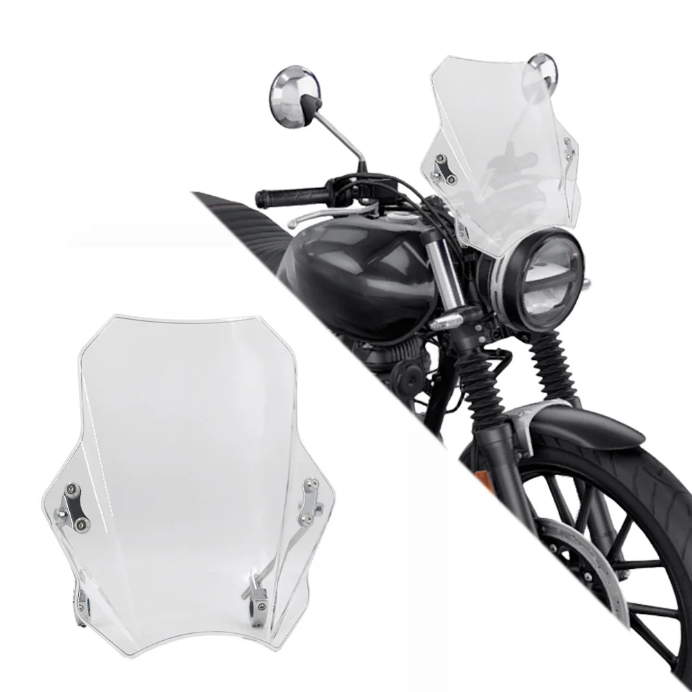 

For Kawasaki Z400 Z500 Z650 Z900 Universal Motorcycle Windscreen Adjustable windshield bracket 22MM 25MM 28MM