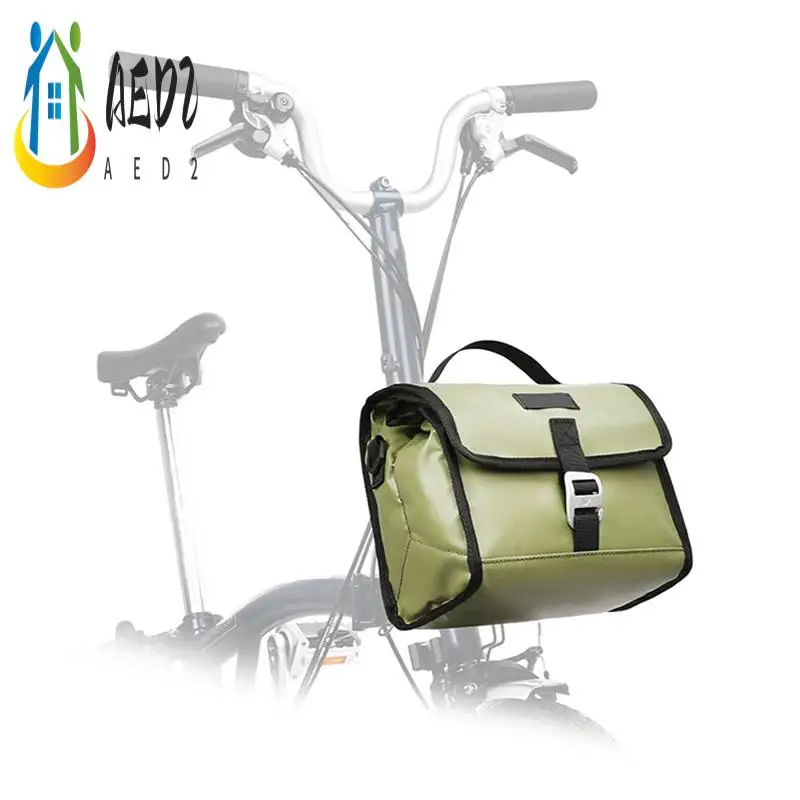 

AED2-Rhinowalk Small Cloth Bike Front Bag Bike Large Capacity Folding Front Bag Multi-Functional Portable Folding Bag