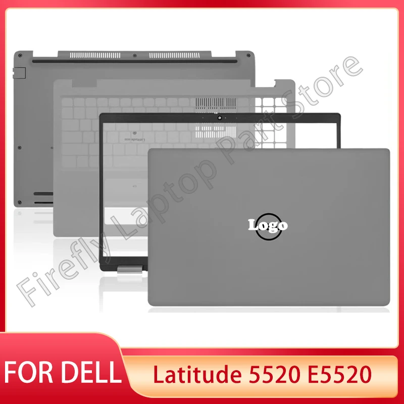 

New For Dell Latitude 5520 E5520 Laptop LCD Back Cover Rear Lid Top Case Front Bezel Bottom Case 0GYKGD 0GV7CX 0RGRJJ Silver