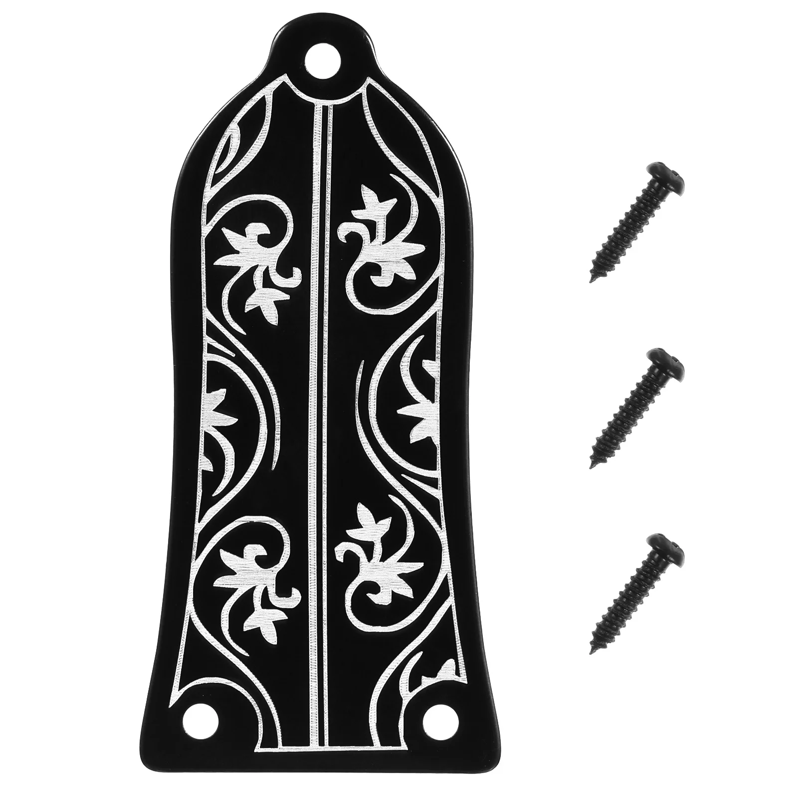 

Iron Core Cover 3 Holes Bell Shape Flower Pattern For Electric Guitar Truss Rod Protection Abalone Style Guitar