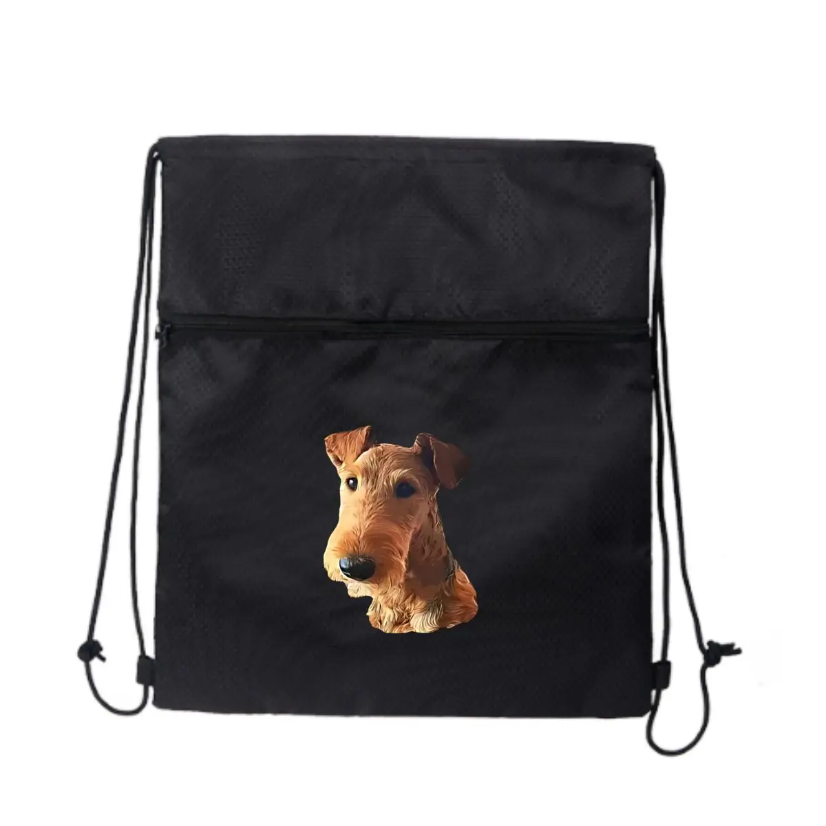 

Airedale Terrier Head Art Спортивный рюкзак на шнурке Спортивный рюкзак для фитнеса и путешествий на открытом воздухе