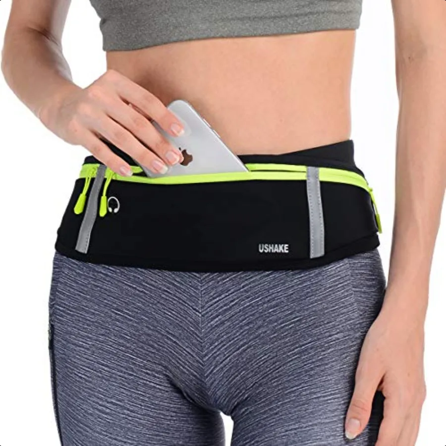 

Slim Running Belt Workout Fanny Pack for Men Women Exercise Waist Pack for Apple iPhone Holder Runner Belt for Running Walking