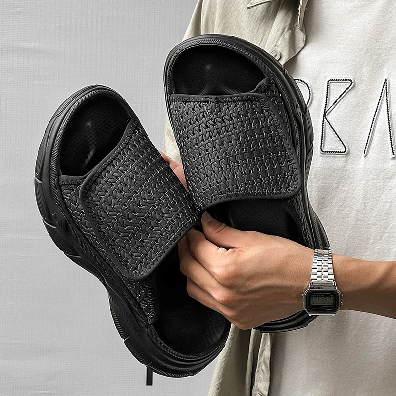 

Мужские сандалии, удобные повседневные уличные легкие нескользящие дышащие летние быстросохнущие сандалии для мужчин