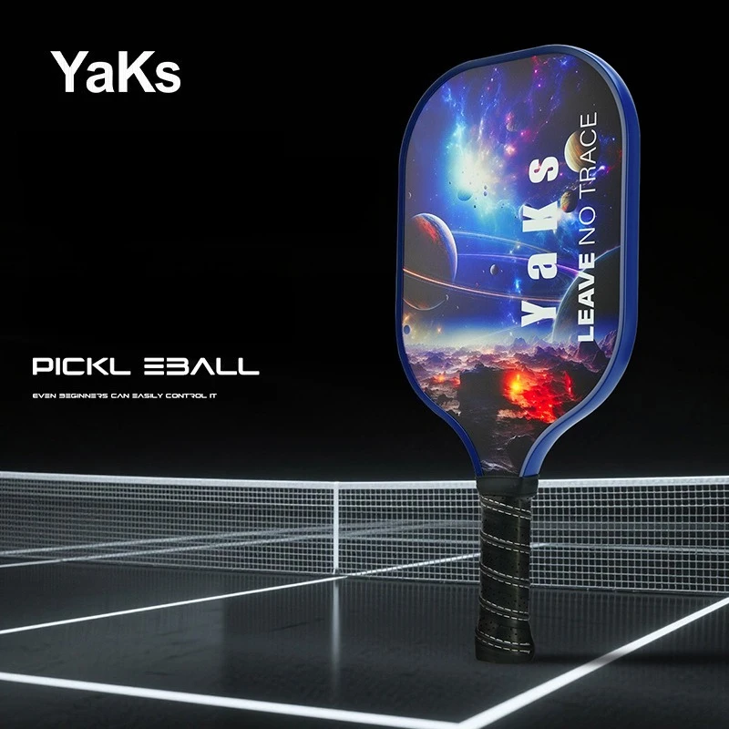 Yaks Glass Fibre Face Pickleball Paddle Ribbed Handle Non Slip Grip Pickleball Racquet Lightweight Pickleball Training Equipment - Image 5