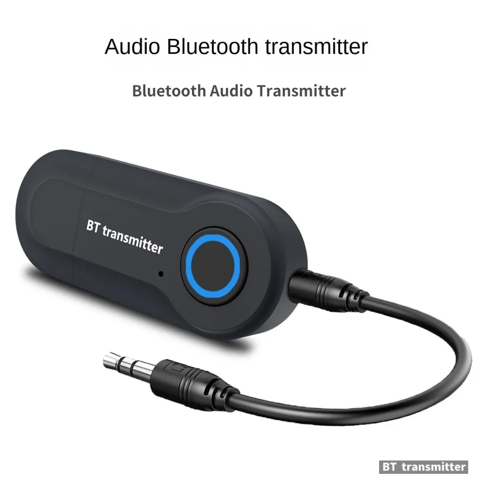 Durable Wireless USB Bluetooth Transmitter Stereo Audio Bluetooth 5.0 Audio Adapter Wireless Stereo Sender for PC TV Headphones