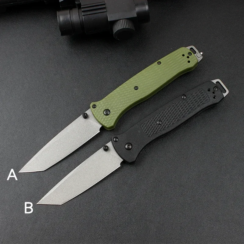 BM 537 Bailout Folding Pocket Knife S35V Tanto Blade Nylon Fiber Handles EDC Tactical Knives Outdoor Camping Hunting Multi Tool