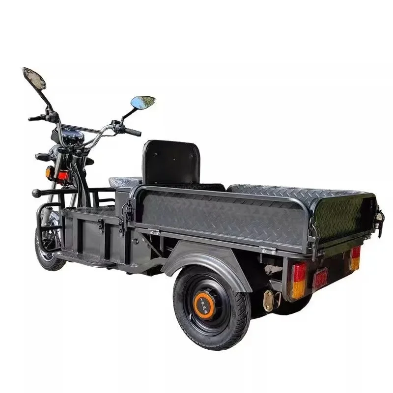 72V 1200W Three-Wheeled Charging Cargo Truck Electric Motorcycles for Express Delivery Load