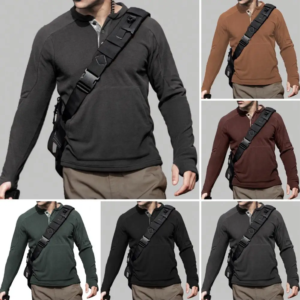 الرجال الشتاء البلوز الرجال الوقوف طوق البلوز البلوز الربع زر متابعة البلوز غير رسمي مع جيب الكنغر الخريف الدافئ