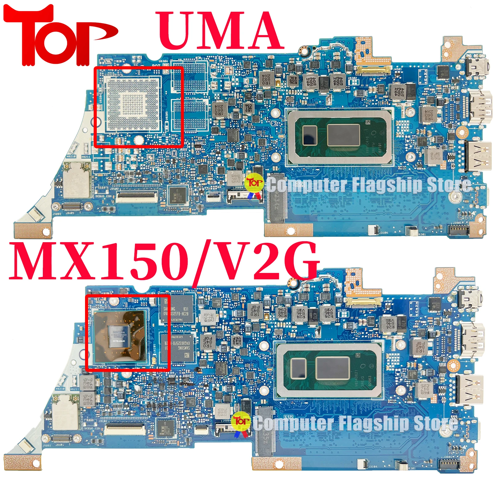 Imagem -02 - Kefu Ux333f Laptop Motherboard para Asus Ux333fa Ux333fn U3300f U3300fn I58265u I79565 I510210 I7-10510 Mainboard 100 de Trabalho