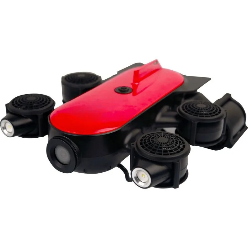 4K afbeelding onderwaterrobot duiken vissen