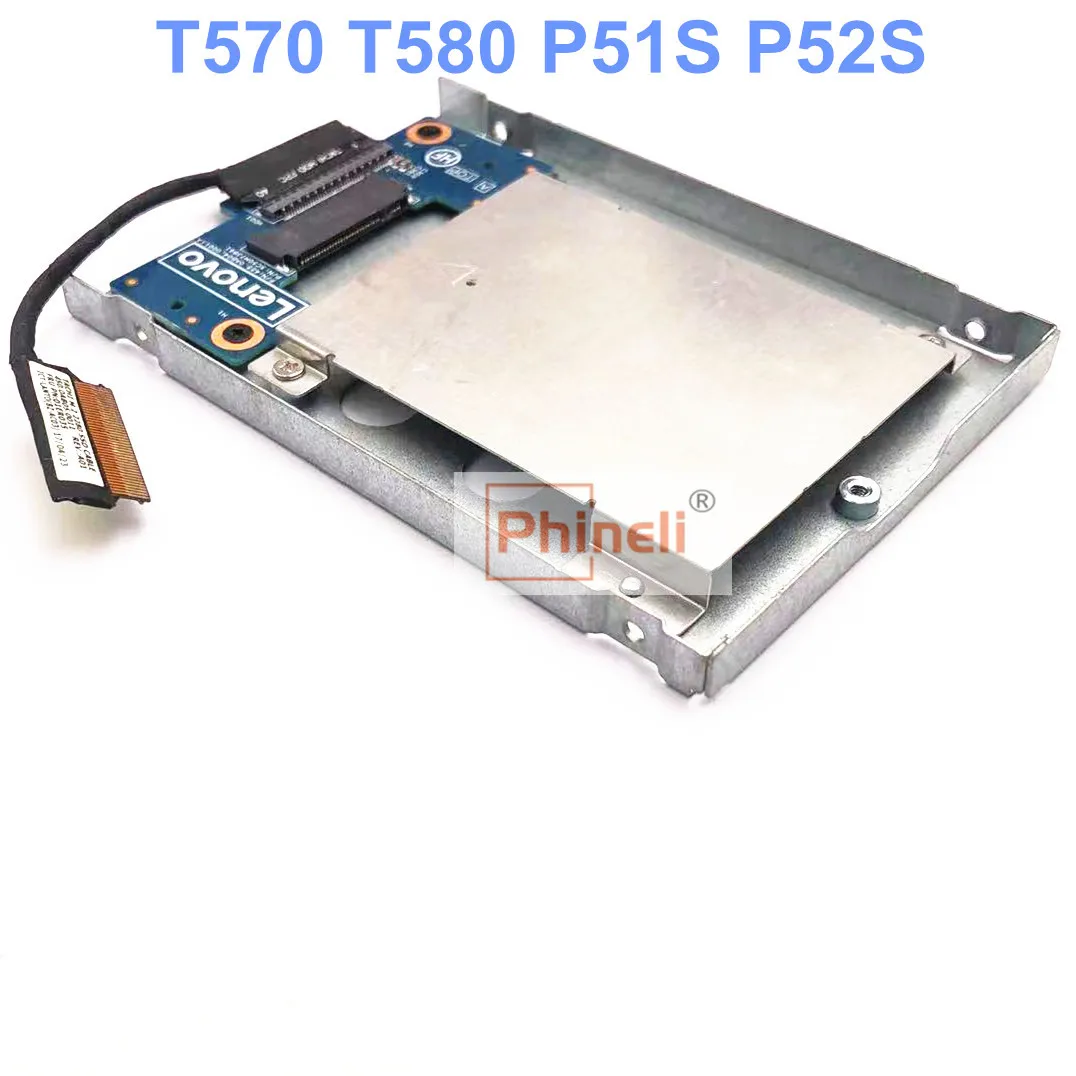 New SSD HDD NVMe M.2 Adapter Caddy & cable  For Lenovo ThinkPad T570 T580 P51S P52S PCIE NVM