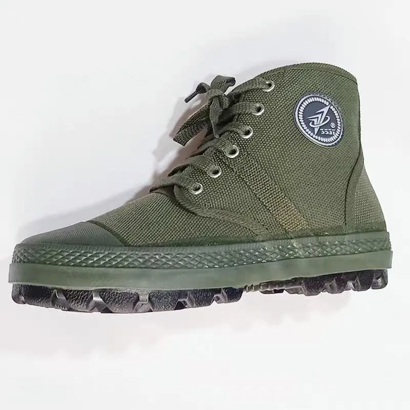 

Men's High-Top Liberation oes 3537 Wear-Resistant Labor Protection Canvas oes Low Help Pure Color Spring Autumn Season