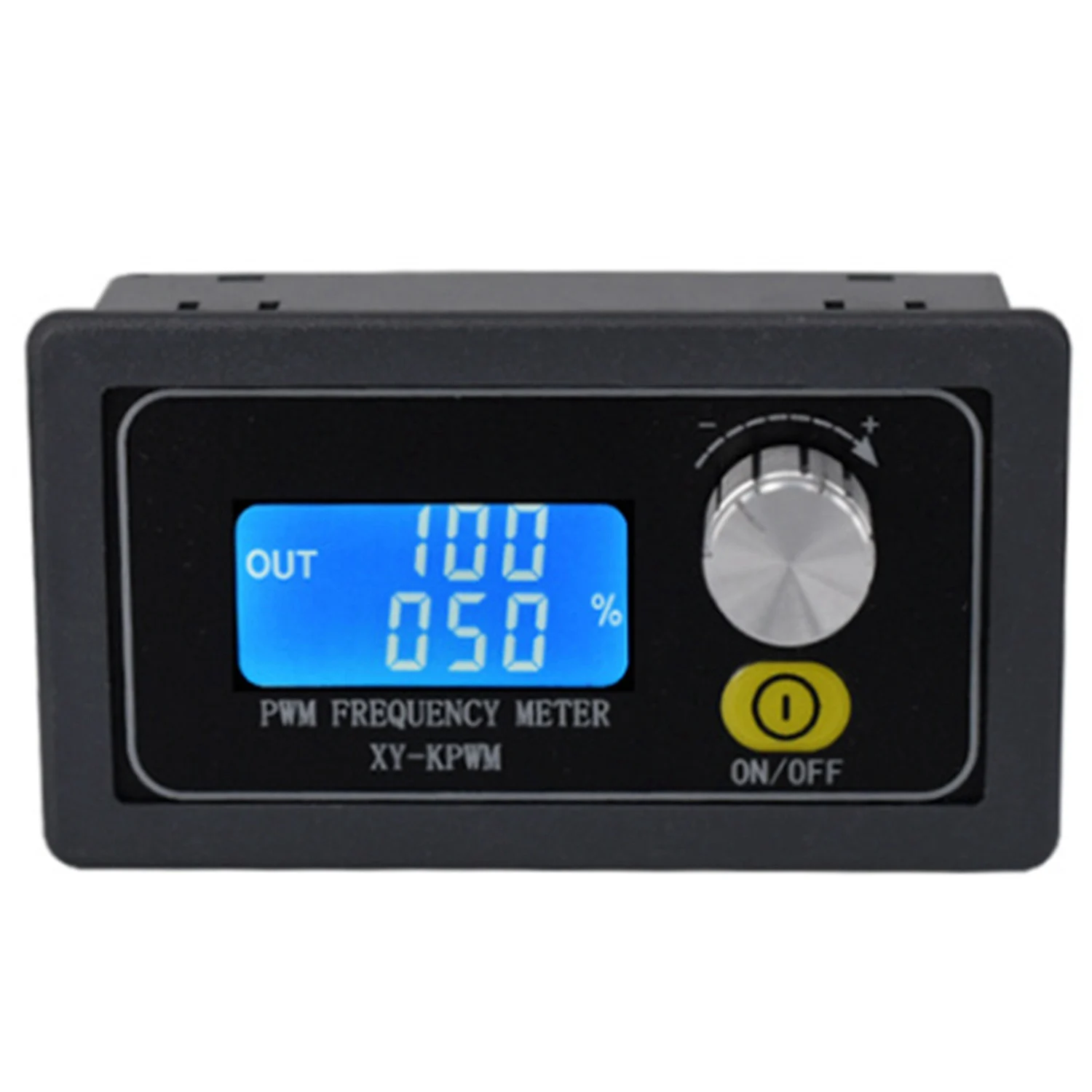 ABGI-2 Pcs 1HZ-150KHZ Digital Display PWM Pulse Frequency Duty Ratio Square Wave Rectangular Signal Generator Gray & Black