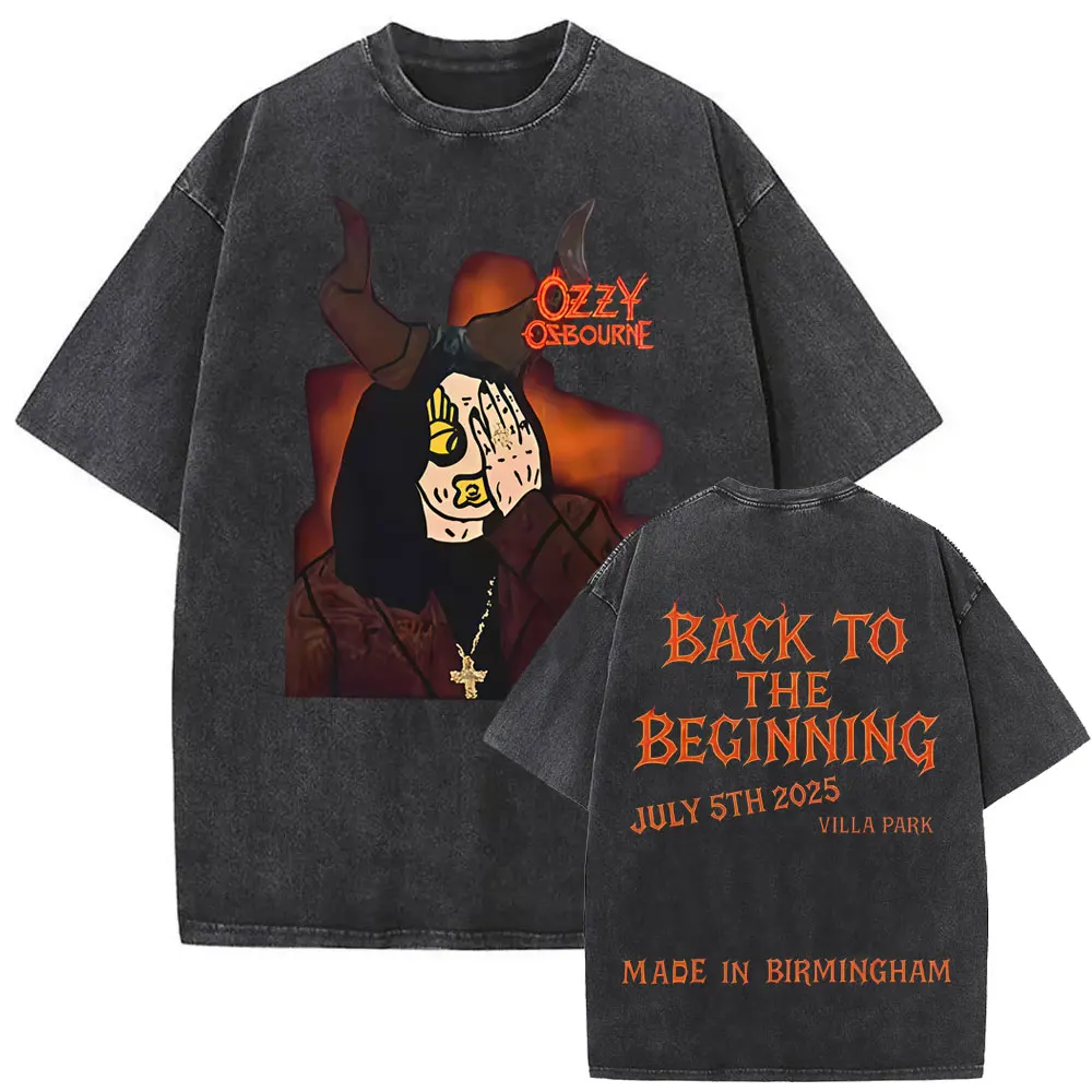 Washed Vintage Black Sabbath Ozzy Osbourne Back To The Beginning
