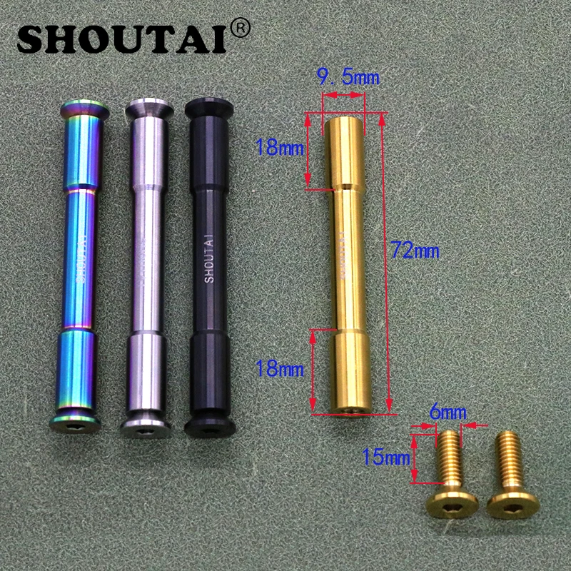 Shoutai Hợp Kim Titan Xe Đạp Phía Sau Dĩa Xoay Lắp Ráp Và Bu Lông Bộ Cho Xe Đạp Brompton Xe Đạp Phần