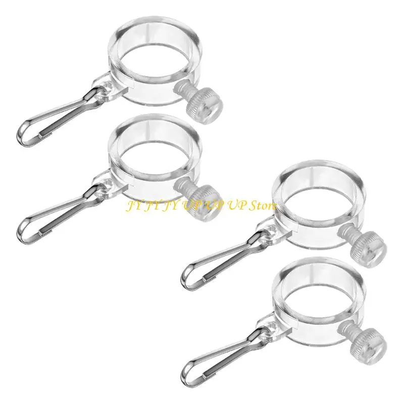 4Pcs Acrylic Anti Tangles Flag Clips For Flagpole Mounting Easyly Installation Weatherproofed Durability