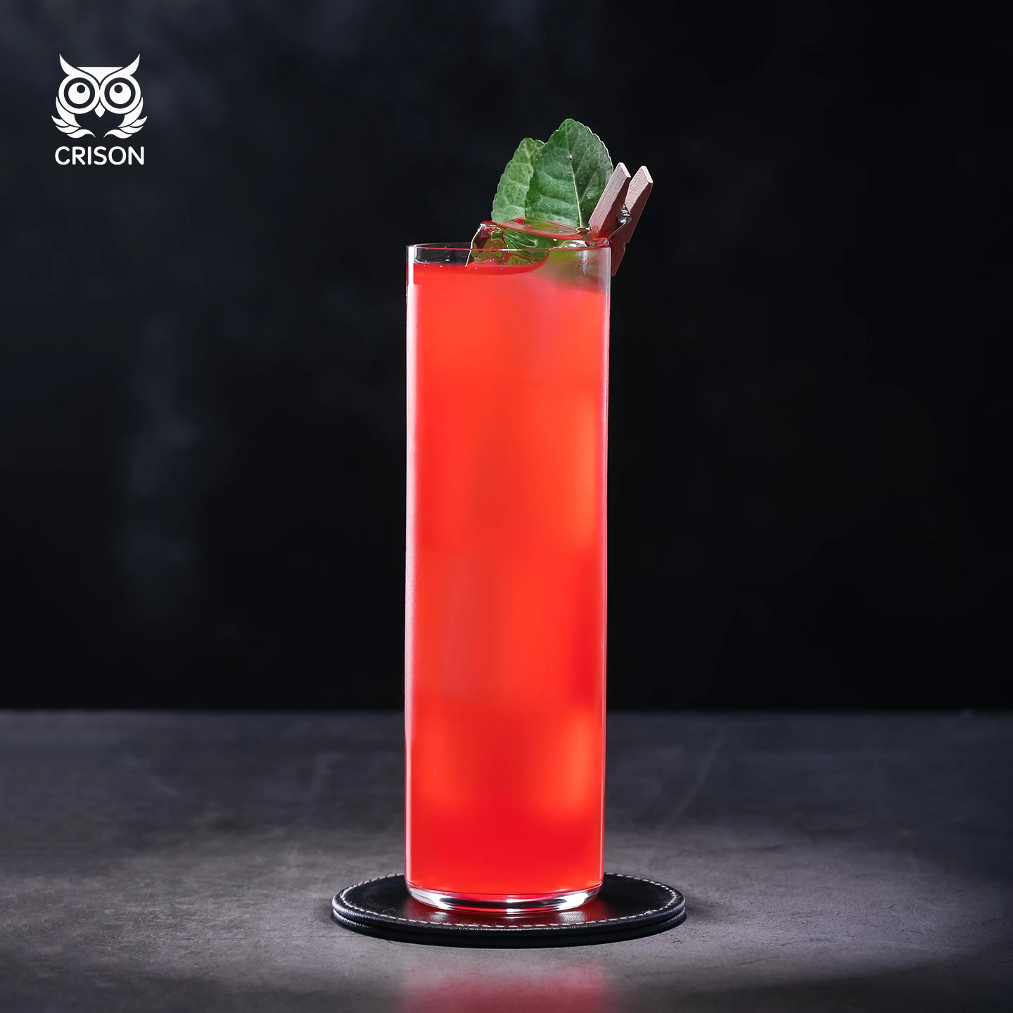 

LD3901 CRISON Long drink cocktail glass Collins crystal glass/drinkware/bar tools/mixologist 360ml