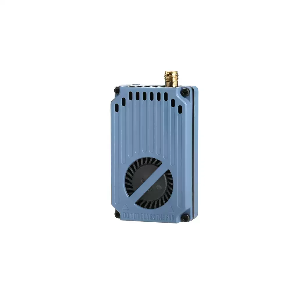 RUSHFPV XSPAN 7-8.5GHz 5W GaN VTX Set with RHCP Antenna for FPV Quad, Built-in Cooling Fan