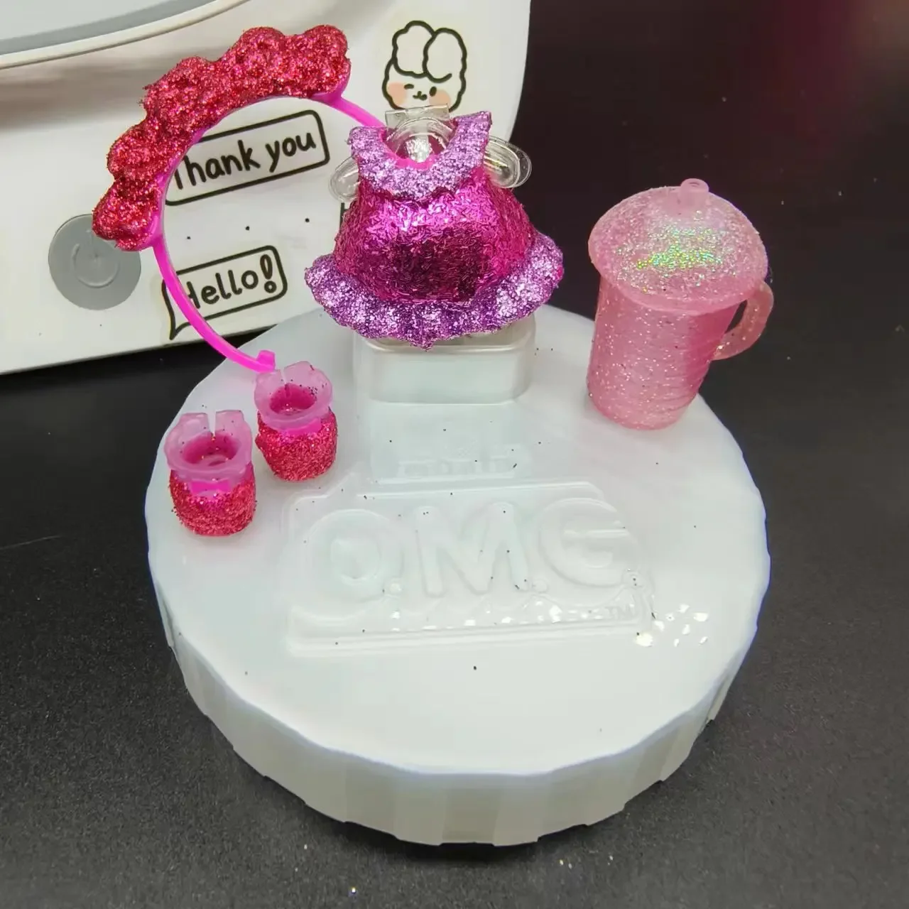 LOL doll accessories set doll doll DIY accessories including doll clothes, shoes, glasses, milk bottle accessories