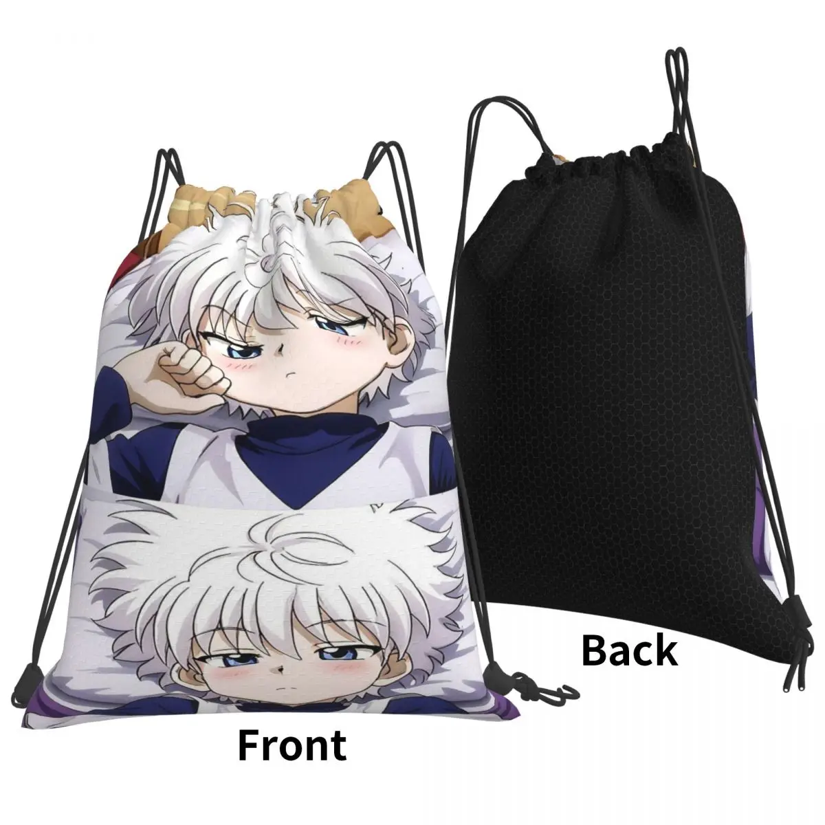 Anime Hunter X Hunter Backpacks Multi-function Drawstring Bags Sports Bag Book Bags for Man Woman School