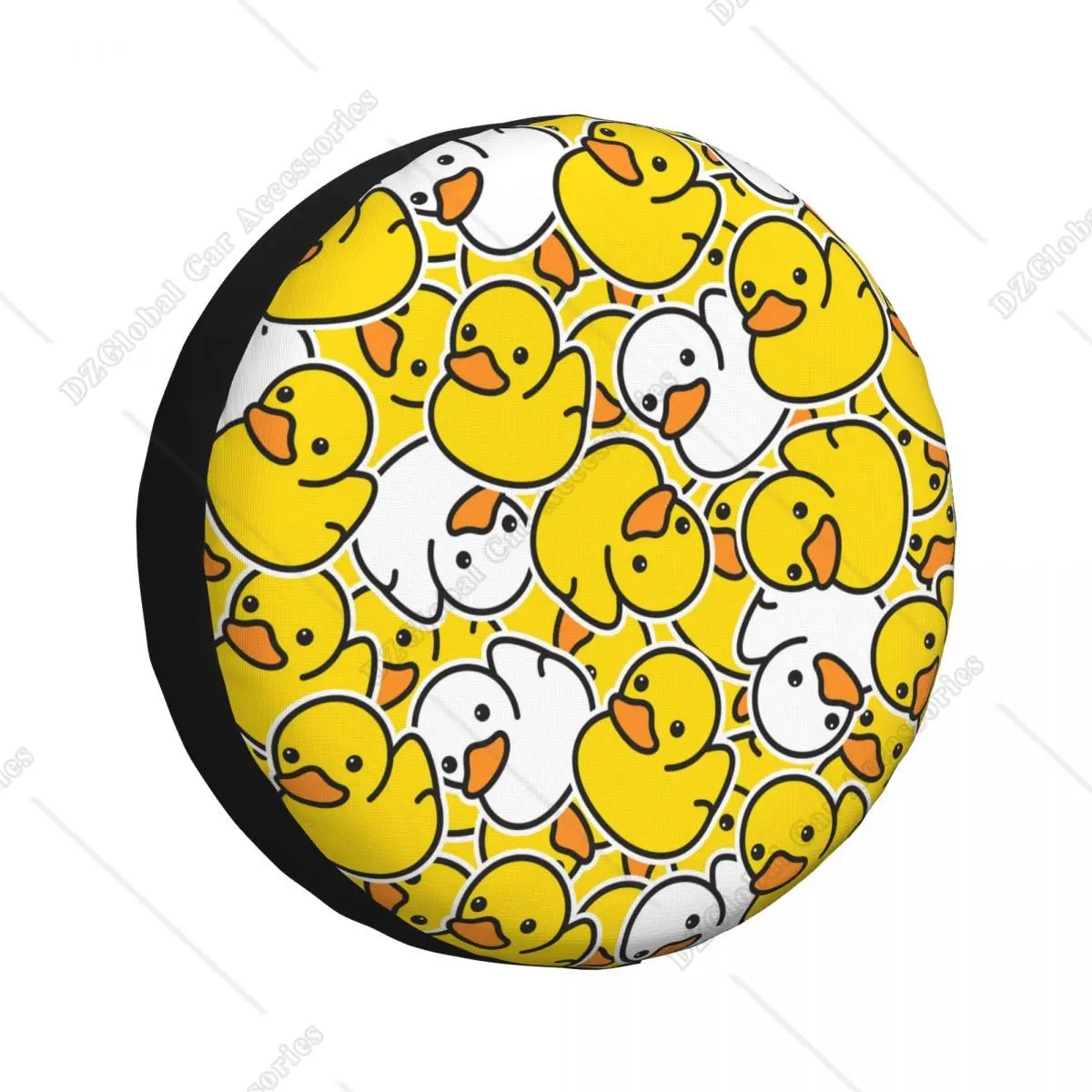 Yellow Cartoon Duck Spare Tire Cover Universal Wheel Tire Protectors for Jeep Trailer Rv Van SUV Truck Camper 14 15 16 17 Inch