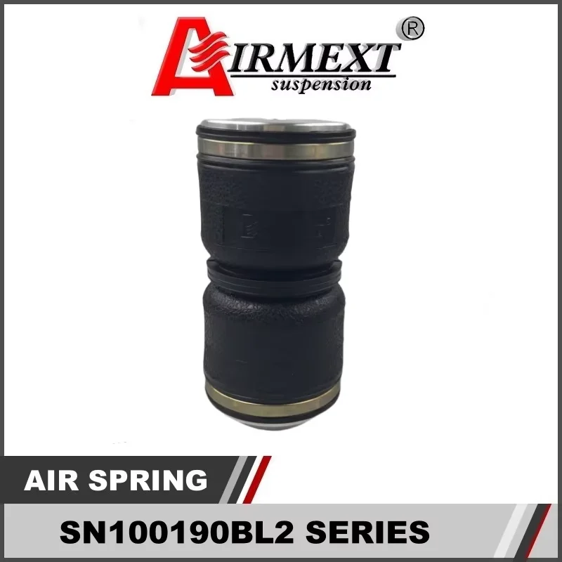 SN100190BL2-BCR /Fit BC coilover BR (Thread pitch M53*2mm)Air suspension Double convolute rubber airspring/airbag shock absorber