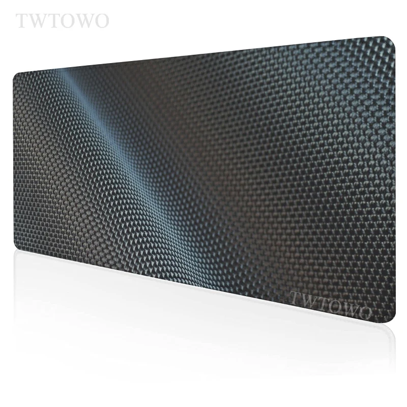 Black Carbon Fiber Pattern Mouse Pad Gamer XL Computer New Large Mousepad XXL Desk Mats Carpet Office Natural Rubber Laptop